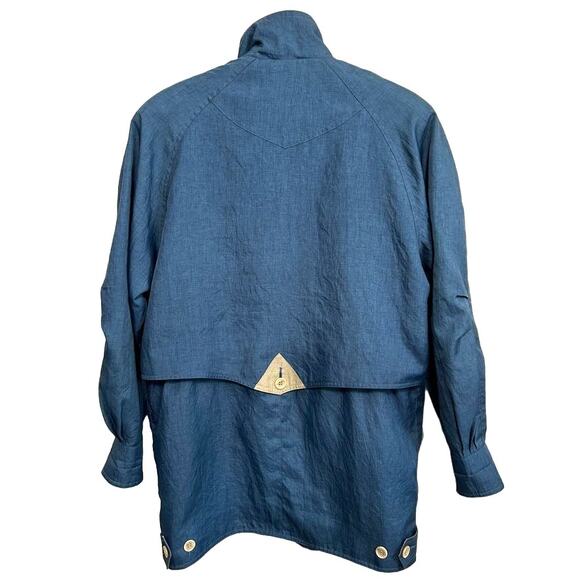 Vintage Architect Utility Jacket S Blue Lightweight Minimalist Outdoor Chic Work - Picture 6 of 10
